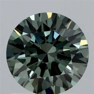 1.06 Carat Round Fancy Vivid Green VS1 Lab Diamond