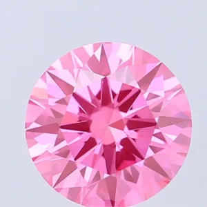 1.06 Carat Round Fancy Vivid Pink VS1 Lab Diamond