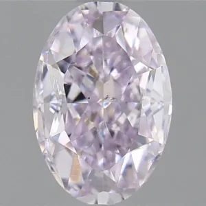 1.07 Carat Oval Fancy Light Pink SI1 Natural Diamond