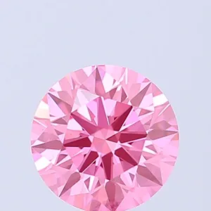 1.07 Carat Round Fancy Vivid Pink VS1 Lab Diamond