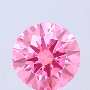 1.07 Carat Round Fancy Vivid Pink VVS1 Lab Diamond