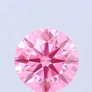 1.07 Carat Round Fancy Vivid Pink VVS2 Lab Diamond