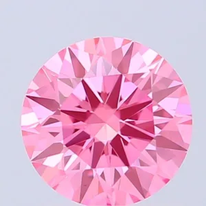 1.07 Carat Round Fancy Vivid Pink VVS2 Lab Diamond