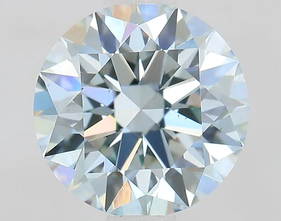 1.08 Carat Round Fancy Light Blue VS2 Lab Diamond 1 1.08 Carat Round Fancy Light Blue VS2 Lab Diamond