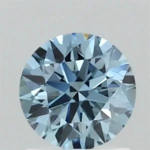 1.09 Carat Round Fancy Vivid Blue SI1 Lab Diamond