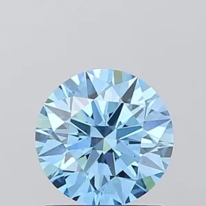 1.09 Carat Round Fancy Vivid Blue VS1 Lab Diamond