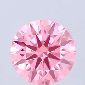 1.09 Carat Round Fancy Vivid Pink VVS2 Lab Diamond