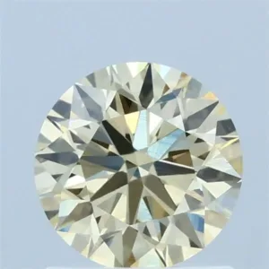 1.09 Carat Round Fancy Yellow VVS2 Lab Diamond