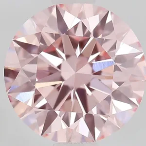 1.1 Carat Round Fancy Intense Pink VVS2 Lab Diamond