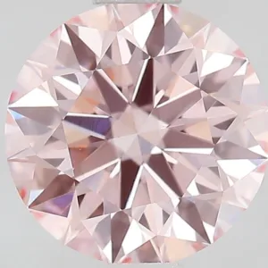 1.1 Carat Round Fancy Intense Pink VVS2 Lab Diamond