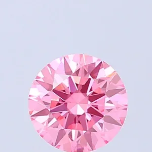1.1 Carat Round Fancy Vivid Pink VS1 Lab Diamond