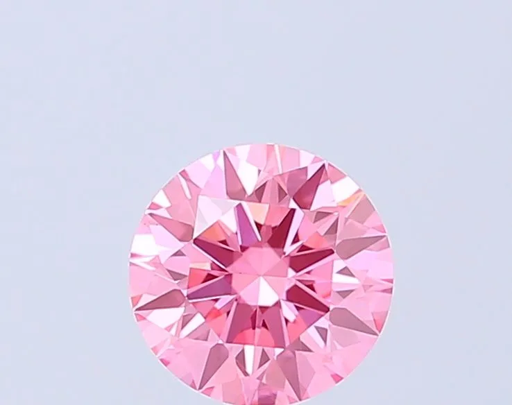 1.1 Carat Round Fancy Vivid Pink VS1 Lab Diamond 1 1.1 Carat Round Fancy Vivid Pink VS1 Lab Diamond