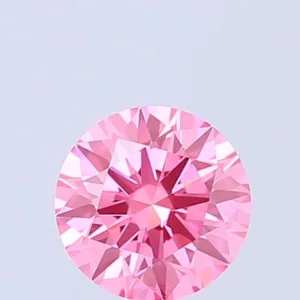 1.1 Carat Round Fancy Vivid Pink VVS2 Lab Diamond