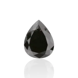 1.12 Carat Pear Fancy Black VVS2 Natural Diamond
