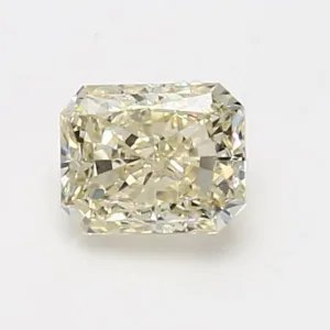 1.13 Carat Radiant Light Yellow VVS2 Natural Diamond