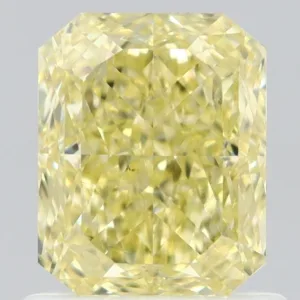 1.14 Carat Radiant Fancy Yellow VS2 Natural Diamond