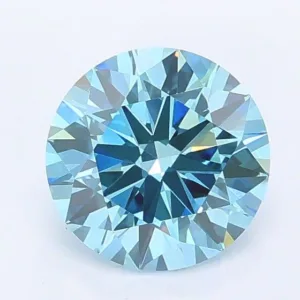 1.14 Carat Round Fancy Vivid Blue VVS2 Lab Diamond