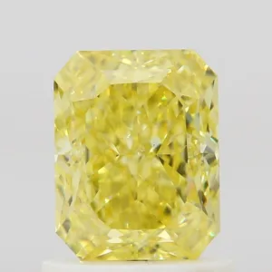 1.15 Carat Radiant Fancy Intense Yellow VS1 Natural Diamond