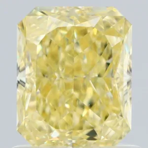 1.16 Carat Radiant Fancy Yellow VS2 Natural Diamond