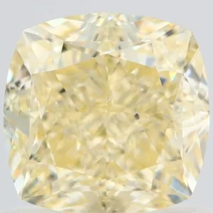 1.17 Carat Cushion Brilliant Fancy Light Yellow SI1 Natural Diamond