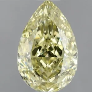 1.2 Carat Pear Fancy Intense Yellow VS2 Natural Diamond
