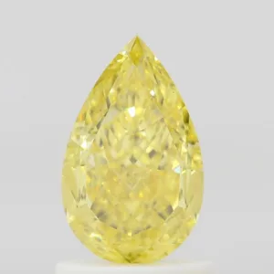 1.2 Carat Pear Fancy Vivid Yellow VS2 Natural Diamond