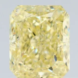 1.21 Carat Radiant Fancy Yellow VS2 Natural Diamond