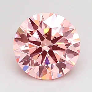 1.21 Carat Round Fancy Intense Pink VS1 Lab Diamond
