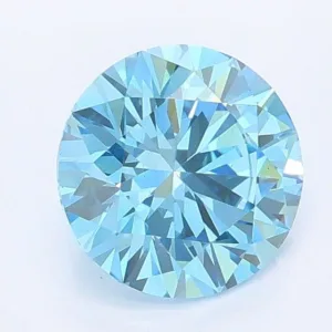 1.21 Carat Round Fancy Vivid Blue VS1 Lab Diamond