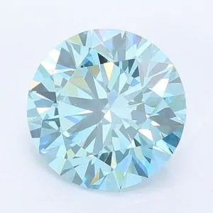 1.22 Carat Round Fancy Vivid Blue VS1 Lab Diamond