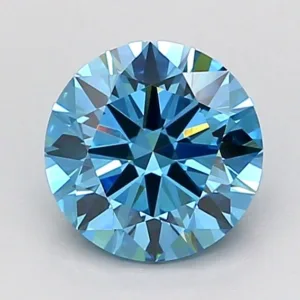 1.22 Carat Round Fancy Vivid Blue VS1 Lab Diamond