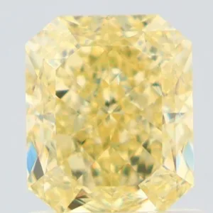 1.23 Carat Radiant Fancy Yellow VS1 Natural Diamond