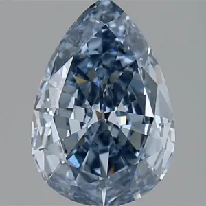 1.24 Carat Pear Fancy Vivid Blue VVS1 Natural Diamond