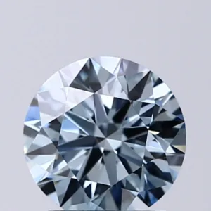 1.24 Carat Round Fancy Blue VVS2 Lab Diamond