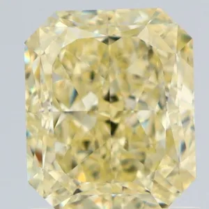 1.27 Carat Radiant Fancy Yellow VS1 Natural Diamond