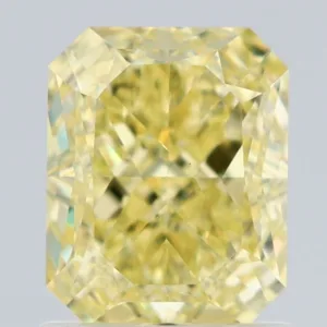 1.29 Carat Radiant Fancy Yellow VS1 Natural Diamond