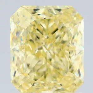 1.29 Carat Radiant Fancy Yellow VVS1 Natural Diamond