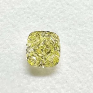 1.32 Carat Cushion Brilliant Fancy Yellow VS2 Natural Diamond
