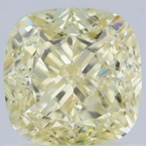 1.35 Carat Cushion Brilliant Fancy Light Yellow VS2 Natural Diamond