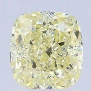 1.41 Carat Cushion Brilliant Fancy Light Yellow VS2 Natural Diamond