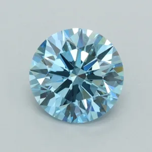 1.41 Carat Round Fancy Vivid Blue VVS2 Lab Diamond
