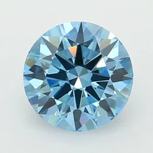 1.43 Carat Round Fancy Vivid Blue VVS2 Lab Diamond