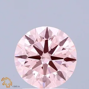 1.46 Carat Round Fancy Intense Pink VS2 Lab Diamond