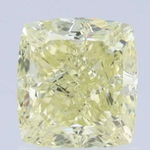 1.5 Carat Cushion Modified Fancy Light Yellow VVS2 Natural Diamond