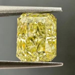 1.5 Carat Radiant Fancy Yellow VS2 Natural Diamond