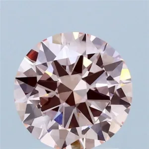 1.5 Carat Round Fancy Intense Pink VS1 Lab Diamond