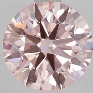 1.5 Carat Round Fancy Intense Pink VS1 Lab Diamond