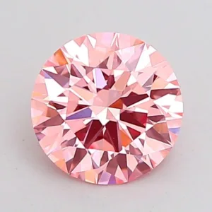 1.5 Carat Round Fancy Intense Pink VVS2 Lab Diamond