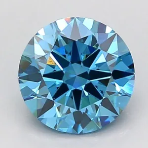 1.5 Carat Round Fancy Vivid Blue VS1 Lab Diamond