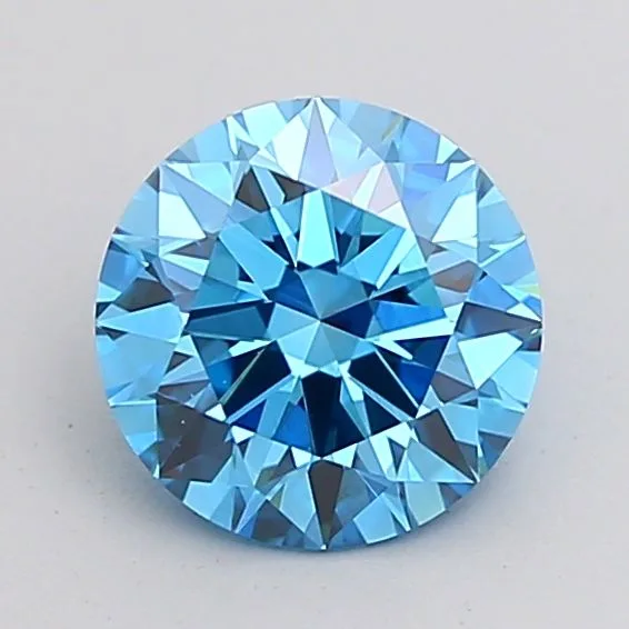 1.5 Carat Round Fancy Vivid Blue VS1 Lab Diamond 1 1.5 Carat Round Fancy Vivid Blue VS1 Lab Diamond